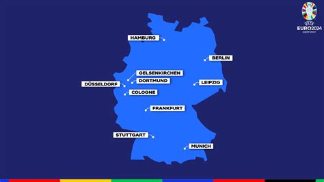 euro 2024 locations map